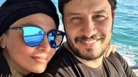قایق سواری جواد عزتی و همسرش + عکس