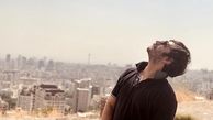 عباس غزالی بر فراز تهران + عکی