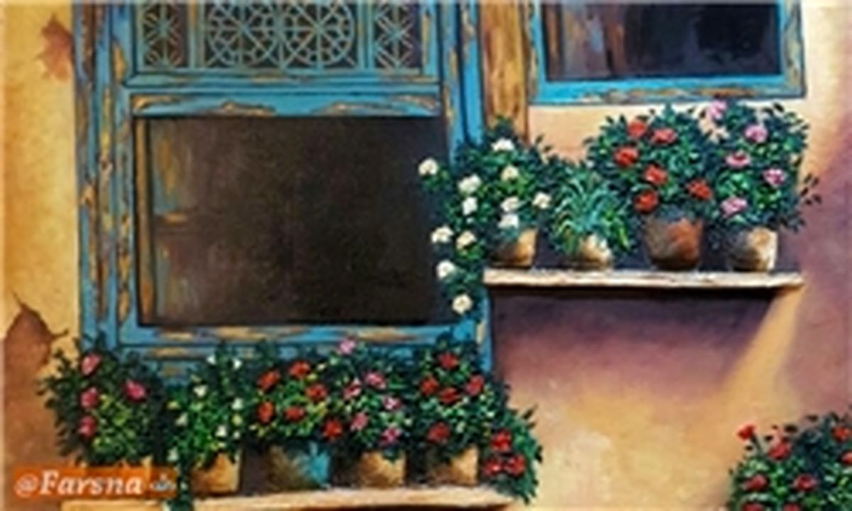 نقاشی از کوچه پس کوچه‌های قدیم+تصاویر