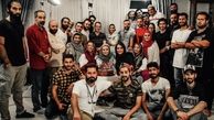 مینا وحید در جمع همکارانش + عکس