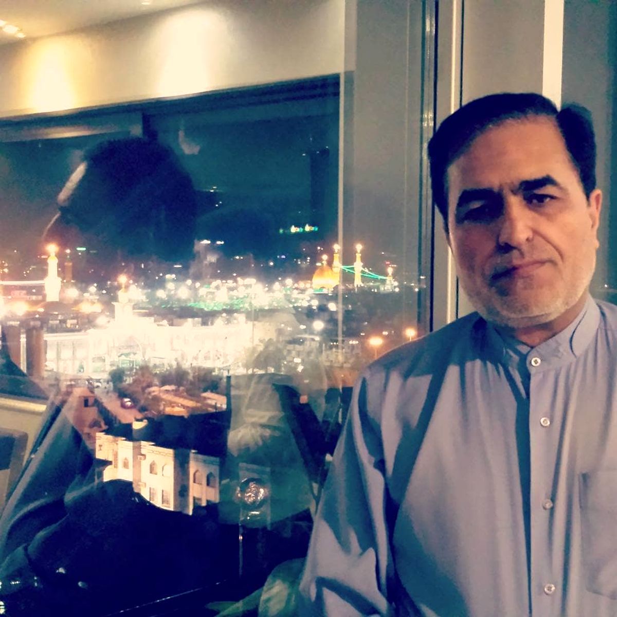آقای مجری در کربلا+عکس
