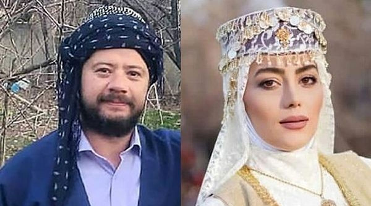 بازیگران در پشت صحنه سریال نون خ با لباس زیبای محلی +تصاویر