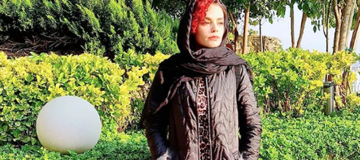 تیپ پلنگی سپیده خداوردی در پارک + عکس