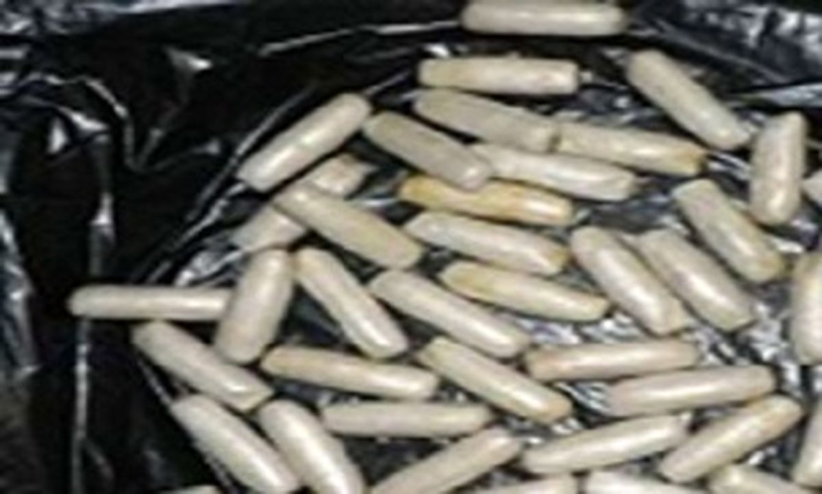 کشف یک کیلو گرم گراس و هروئین از معده یک قاچاقچی