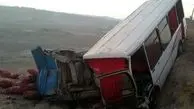 مینی‌بوس حامل اتباع افغانستانی در سمنان واژگون شد؛ 11 نفر راهی بیمارستان شدند