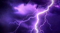 برخورد صاعقه به یک برج+ فیلم 