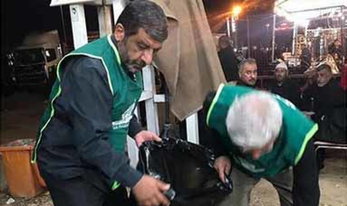 حرکت جالب «ضرغامی» در پیاده روی اربعین 