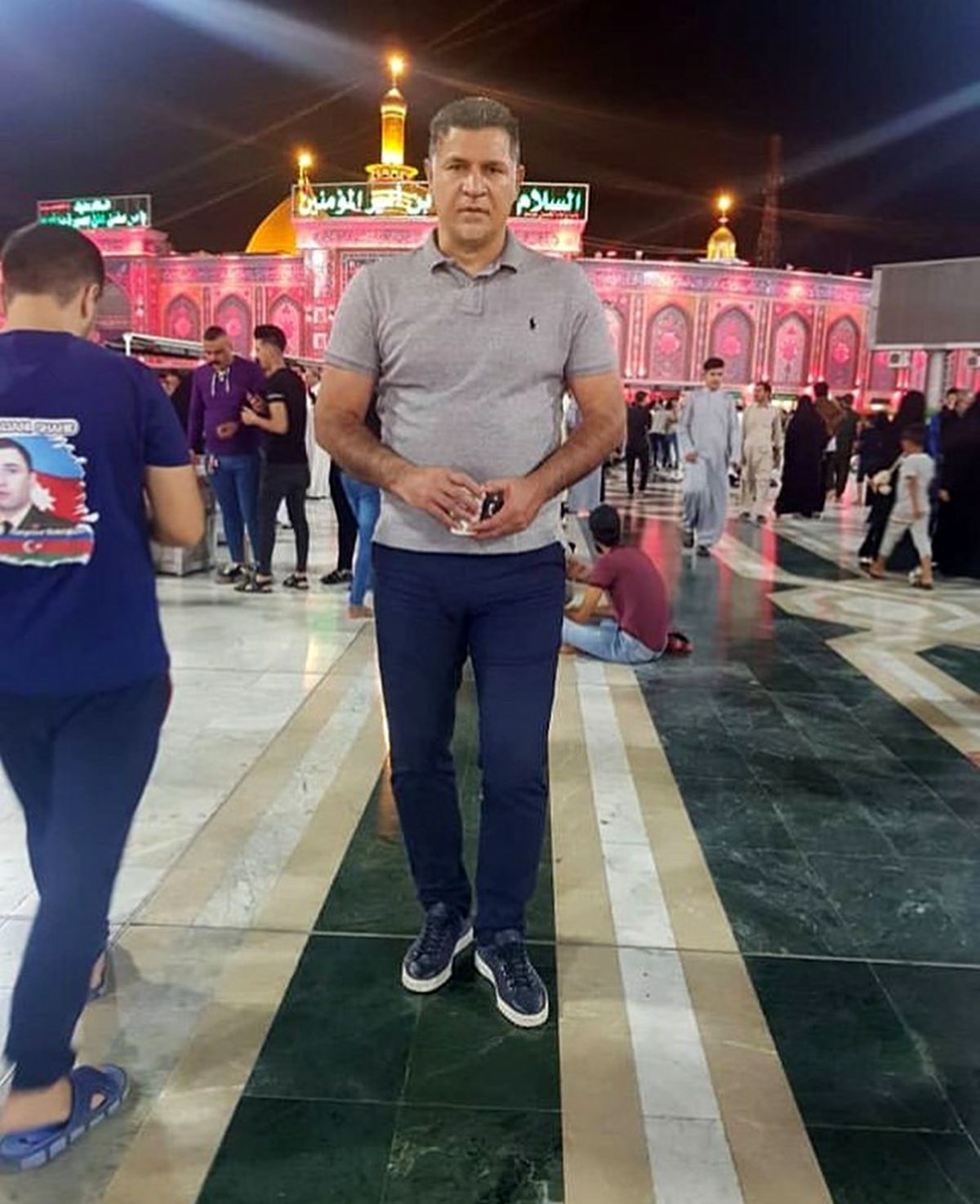 علی دایی مهمان امیرالمومنین(ع) شد+عکس
