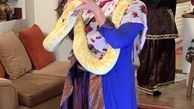 حیوان خانگی عجیب فاطمه گودرزی + عکس