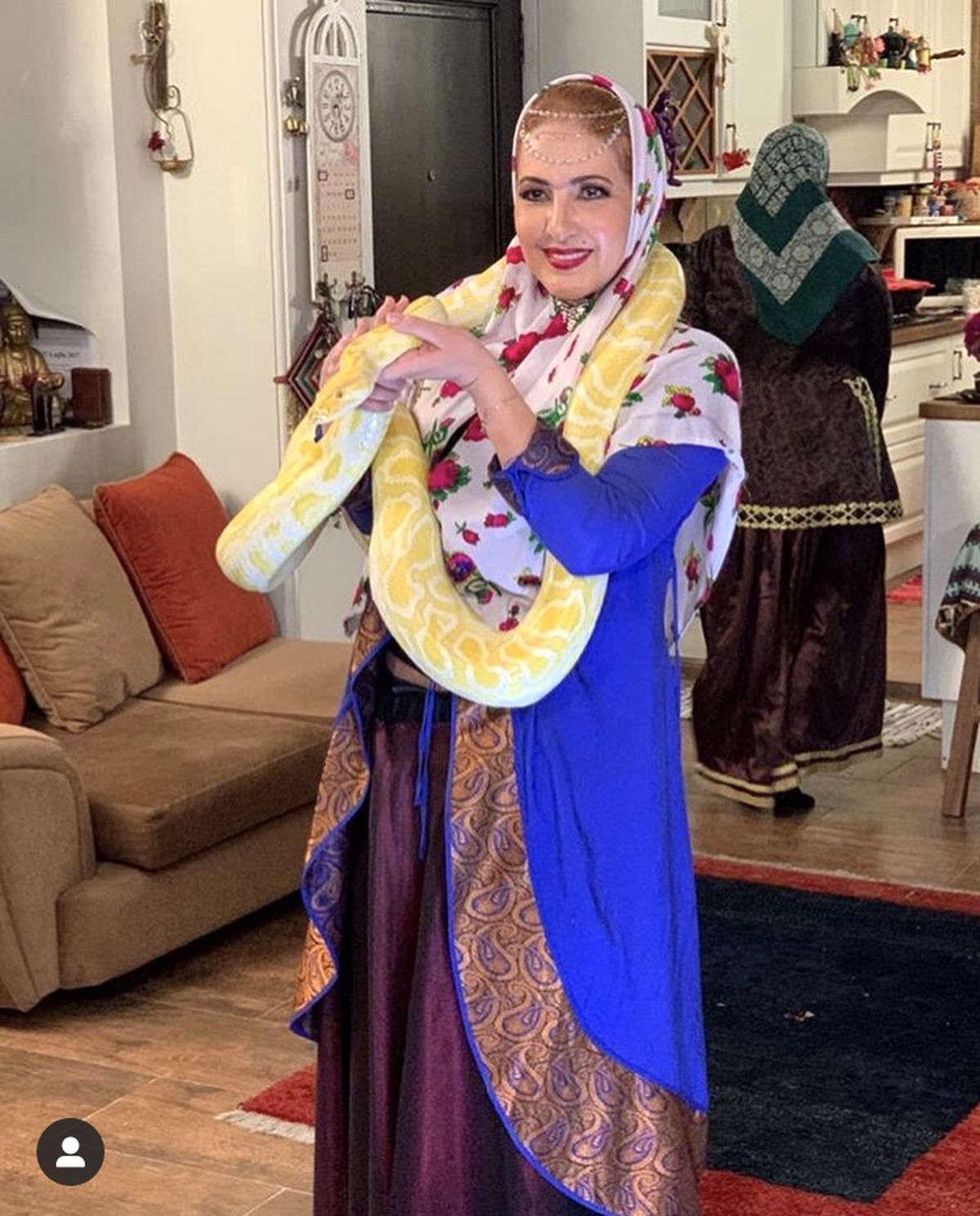 حیوان خانگی عجیب فاطمه گودرزی + عکس