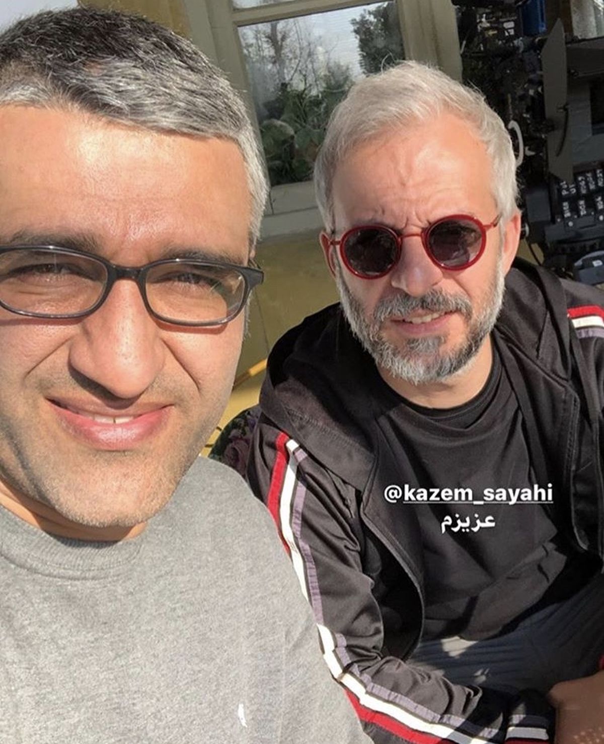 کاظمسیاحی و دوست فوتبالیستش + عکس