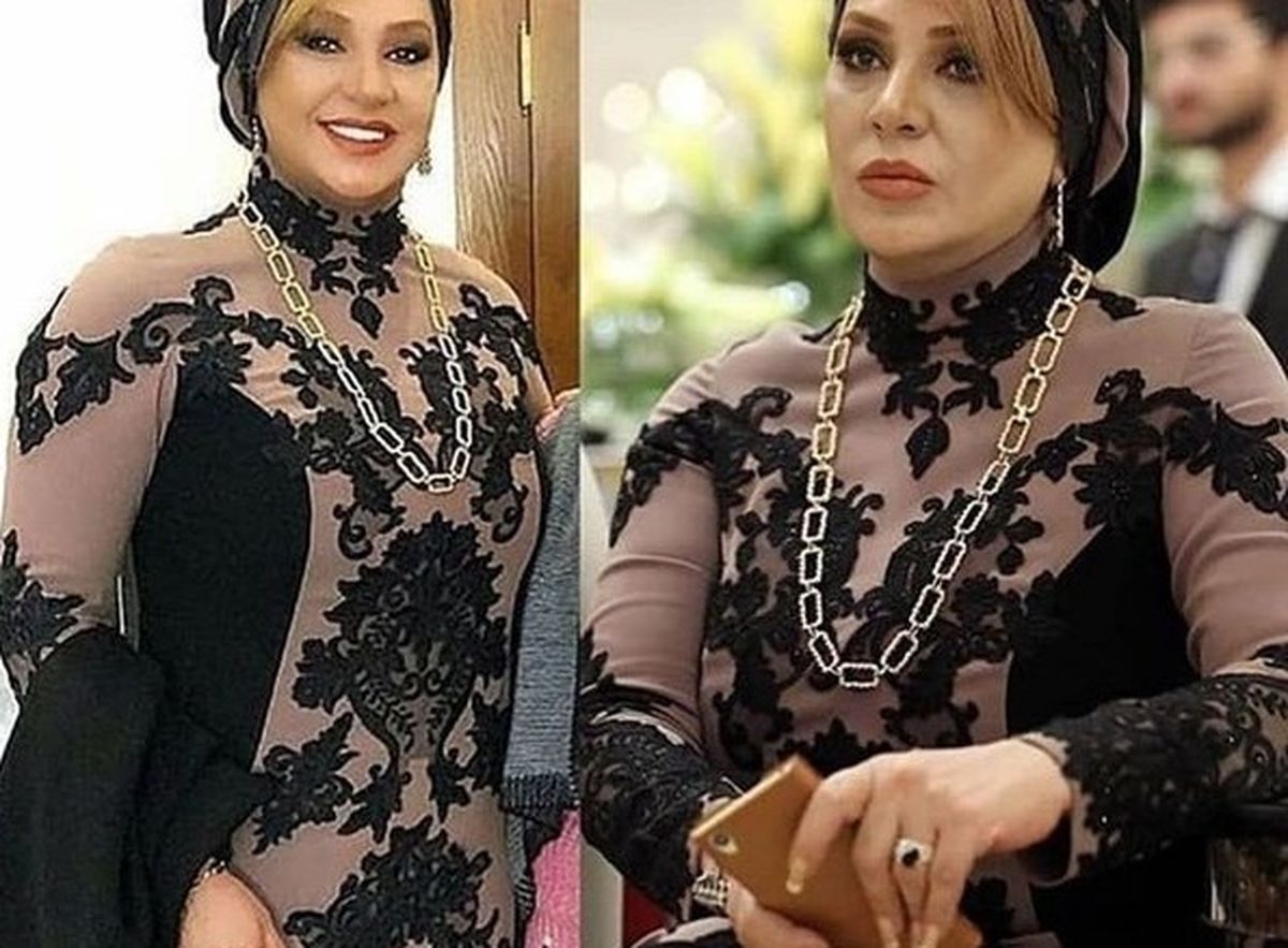 لباس مجلسی نسرین مقانلو+عکس