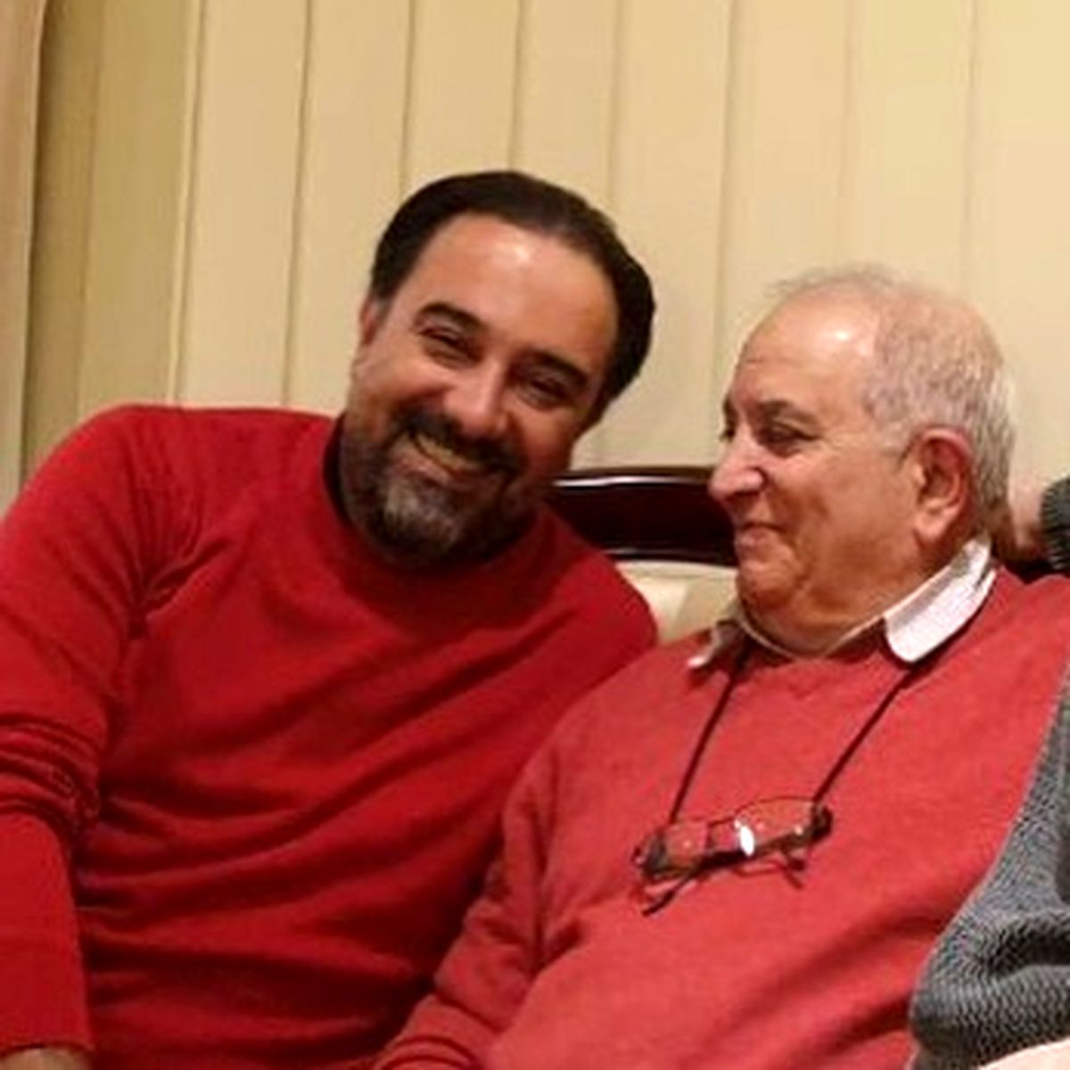 ست کردن برزو ارجمند با پدر زن خوشتیپش+عکس