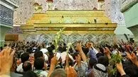اولین مراسم غبارروبی ضریح جدید امام حسین (ع) انجام شد