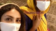 سلفی حدیثه تهرانی با دوستش + عکس