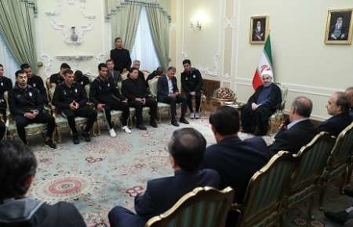 روحانی: اعضای تیم ملی سفیران قدرت نرم ایران هستند