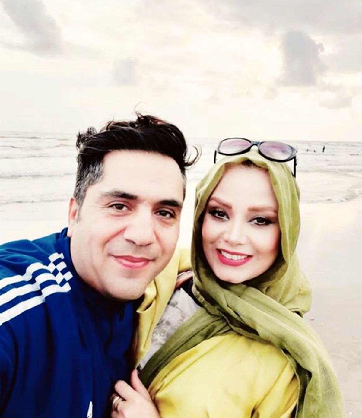 عکس عاشقانه صبا راد و همسرش