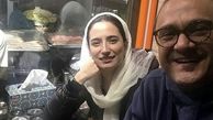 سلفی رامبد جوان و نگار جواهریان در رستوران + عکس