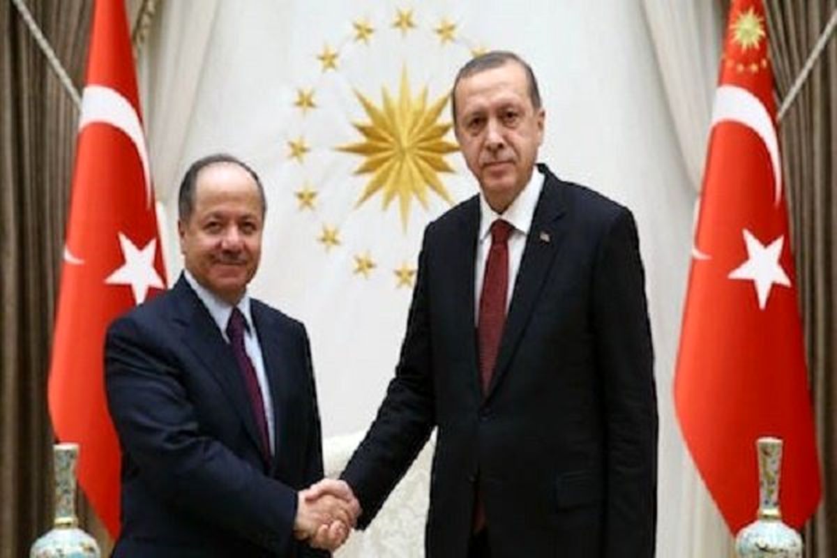دیدار «اردوغان» و «بارزانی» پشت درهای بسته 
