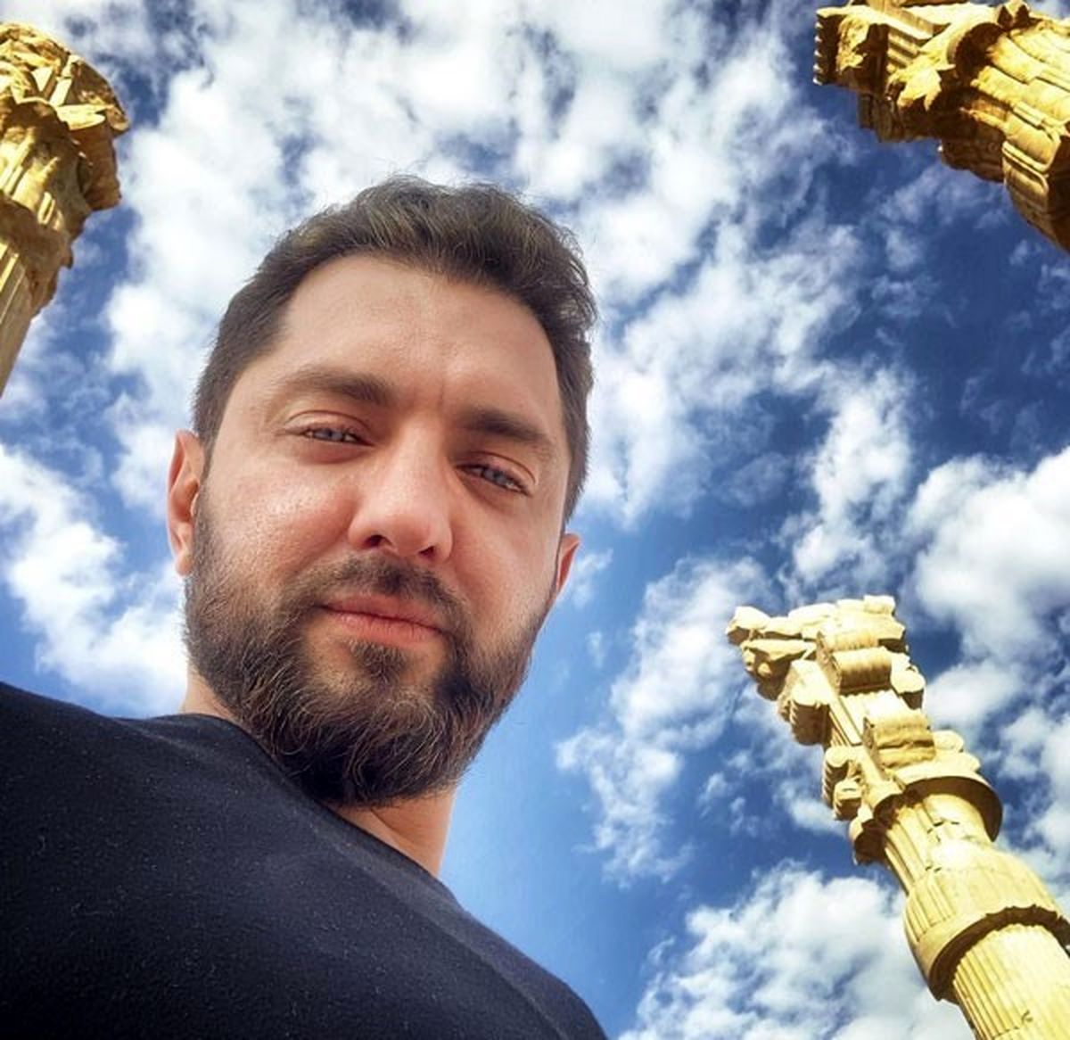 سلفی بهرام رادان در تخت جمشید+عکس