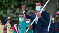 رژه کاروان ایران در مراسم افتتاحیه المپیک+ تصاویر