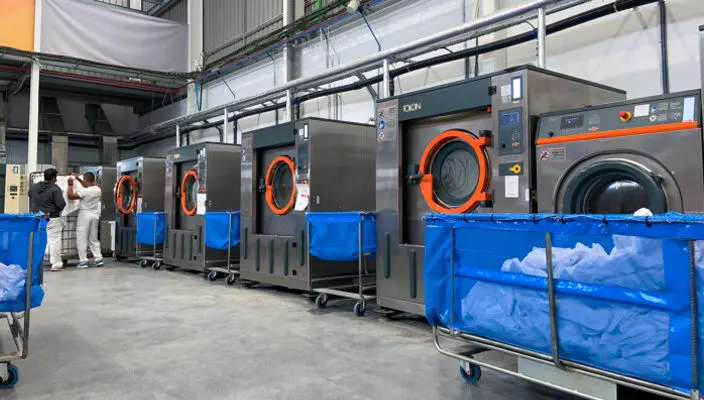 لاندری در یک هتل