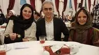خوشحالی رضا رفیع در کنار بازیگران 