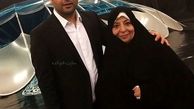احسان علیخانی و مادرش + عکس