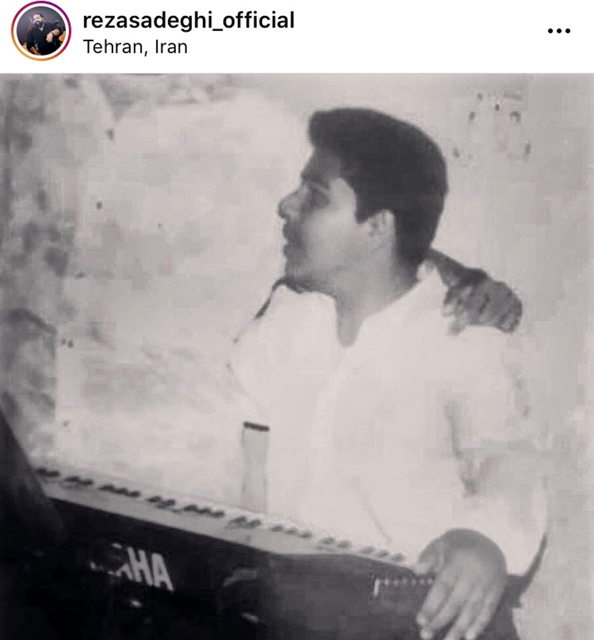 رضا صادقی در نوجوانی + عکس