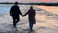 عاشقانه های سوگل طهماسبی و همسرش در آبهای خوزستان + عکس