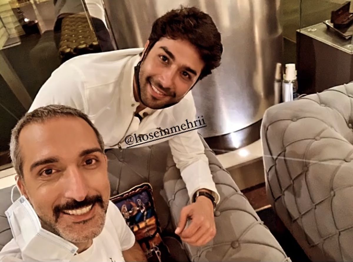 حسین مهری در کنار بازیگر خوب بد جلف + عکس