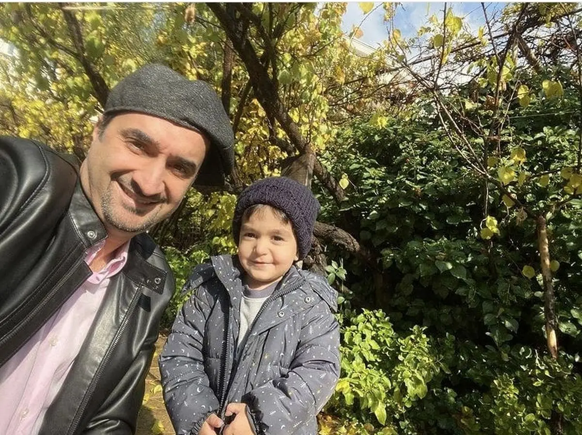 نیما کرمی و پسرش + عکس