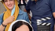 سلفی خانم بازیگر با همگارانش + عکس
