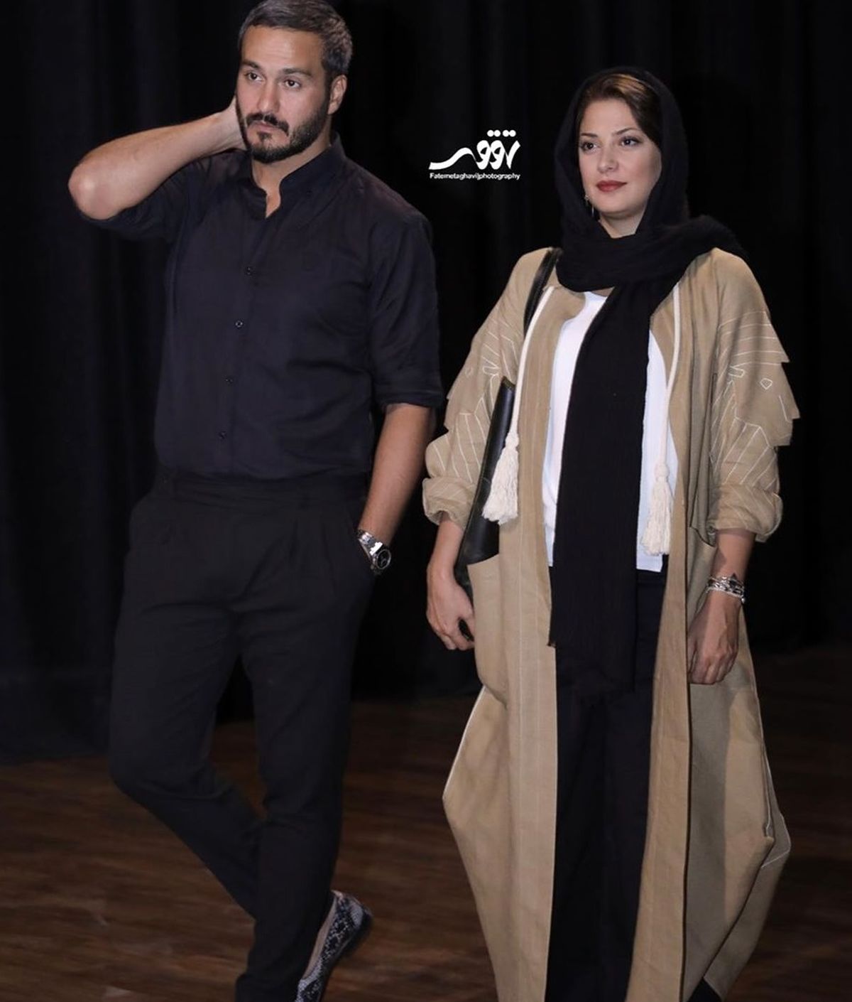 تیپ ساده طناز طباطبایی و میلاد کی مرام در اکران روسی+عکس