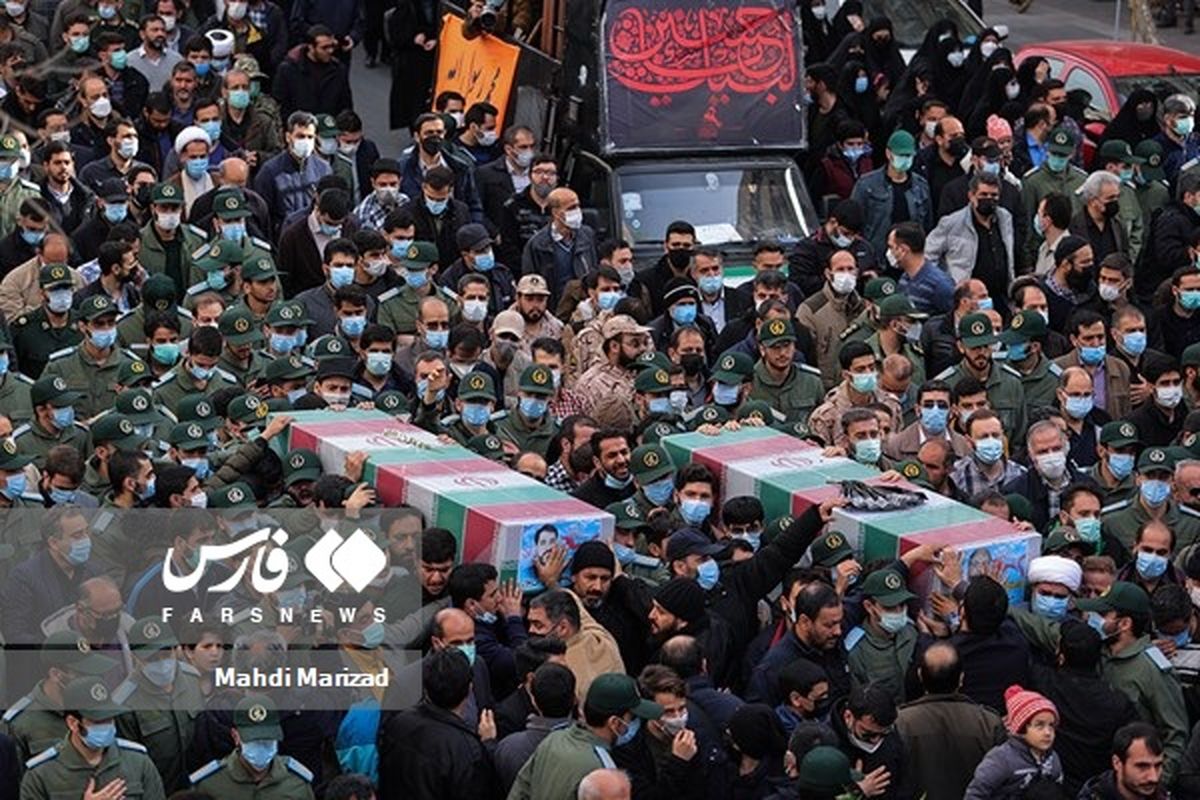پیکر 2 شهید مدافع حرم در تهران تشییع شد / جزییات بیش‌تر از مراسم تدفین
