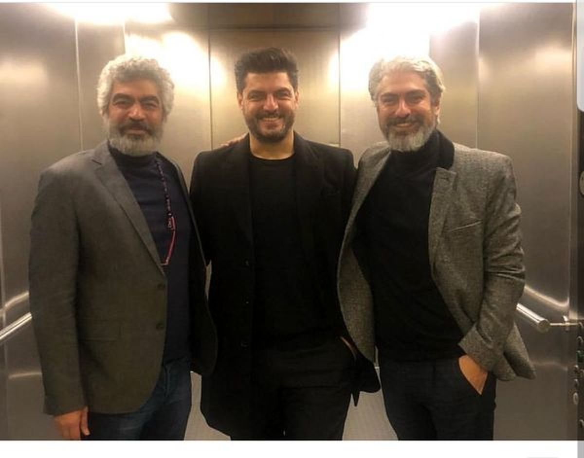 عکس آسانسوری سه بازیگر پرطرفدار و خوشتیپ