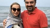 برزو ارجمند و همسرش لب ساحل + عکس