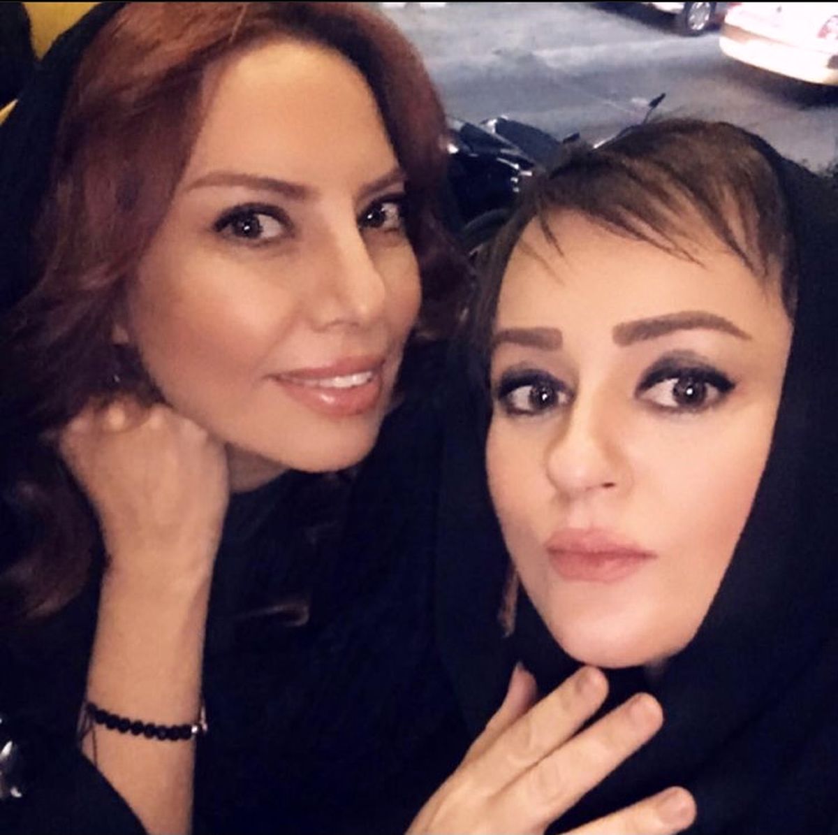 سلفی نعیمه نظام دوست با دوستش + عکس