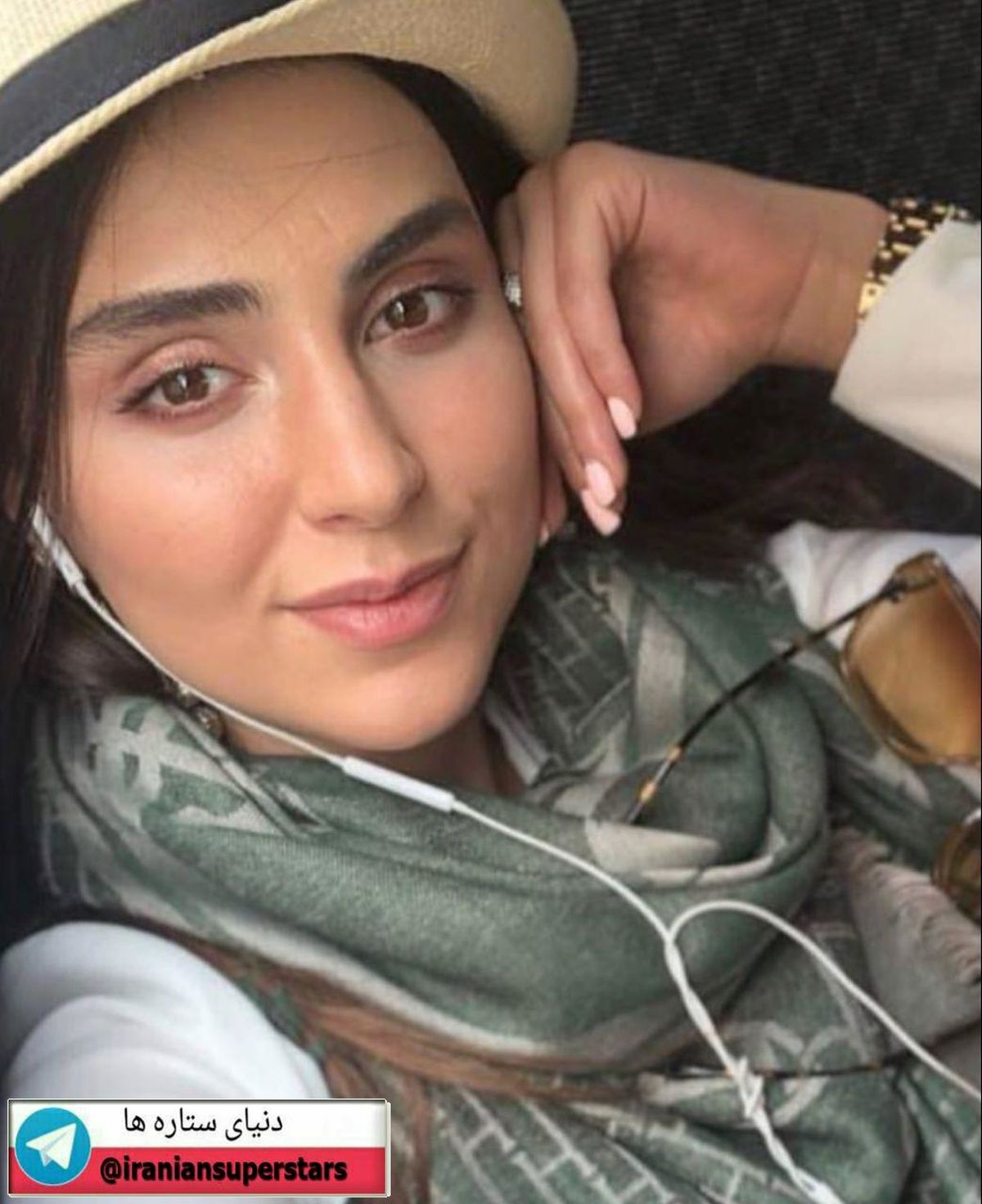 عکس با کلاه بازیگر زن سریال "آنام"