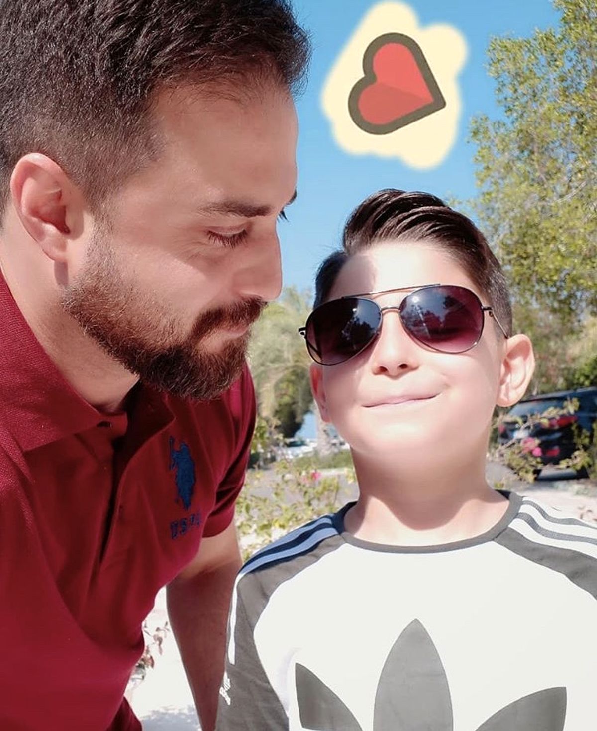 بابک جهانبخش با پسرش + عکس