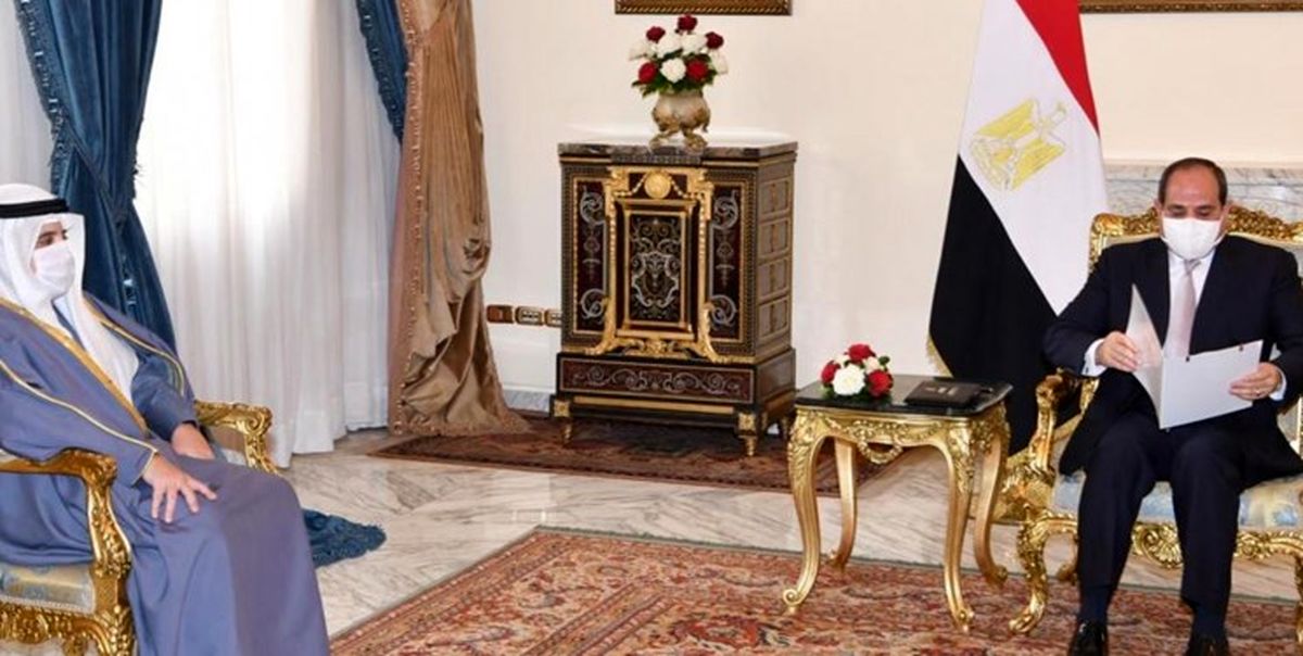 دیدار فرستاده امیر کویت با رئیس جمهور مصر
