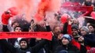 تجمع اعتراضی هواداران تراکتورسازی در فرودگاه