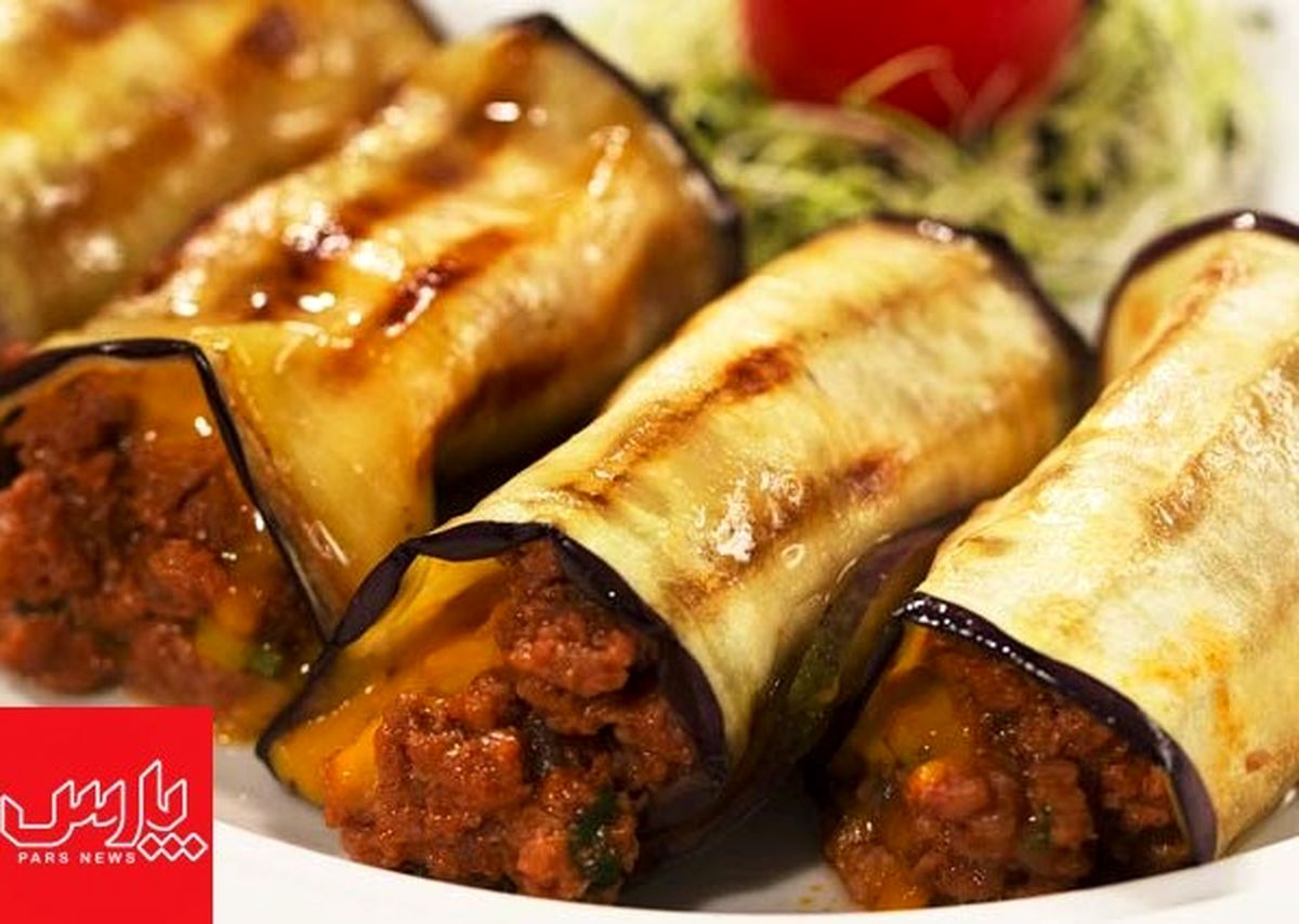 طرز تهیه رول کباب بادمجان خوشمزه و مجلسی به روش خانگی