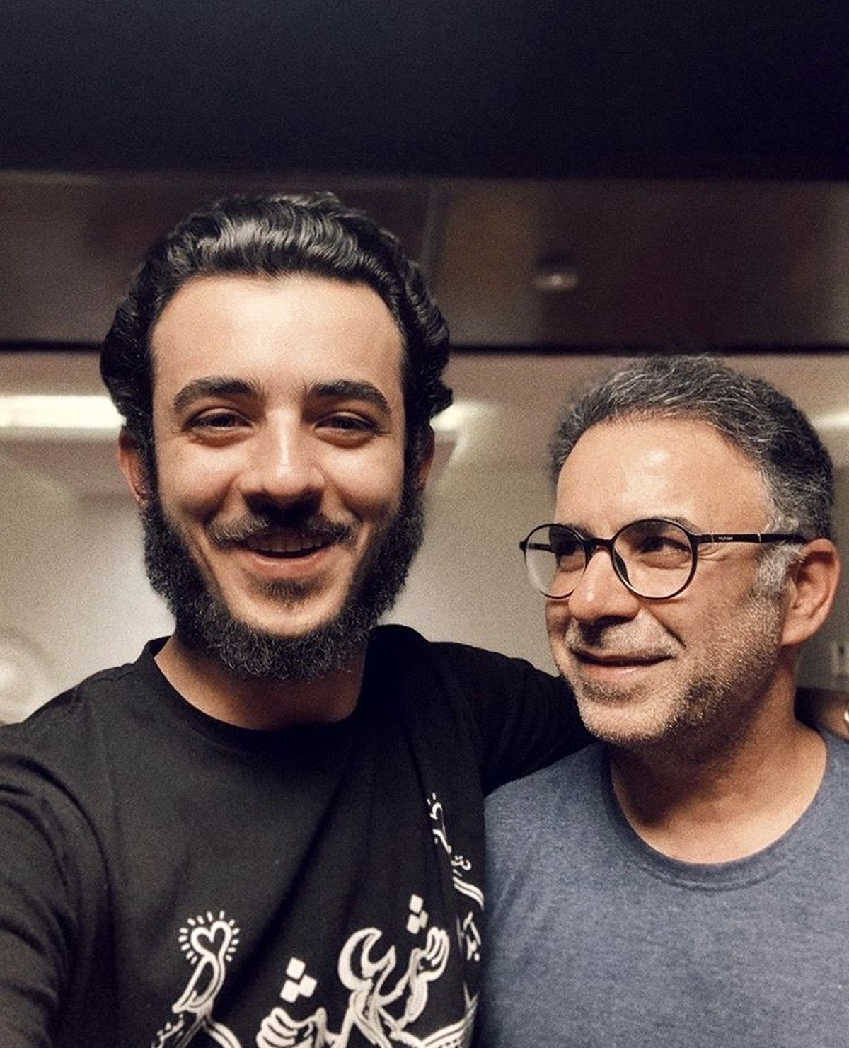 علی شادمان و پدرش + عکس