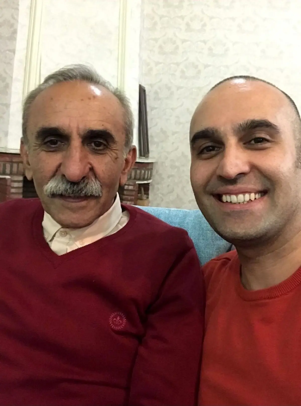 نیما رئیسی در کنار پدرش + عکس