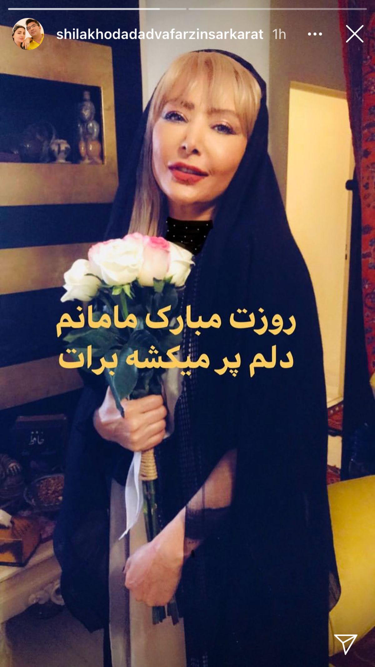 مادر جوان شیلا خداداد + عکس