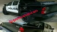 توقیف خودروی تویوتا هایلوکسی که با آرم پلیس تردد می کرد