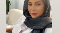 تیپ سفید رنگ فریبا نادری + عکس