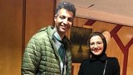 برخورد ناگهانی خانم مجری با عادل فردوسی پور+عکس