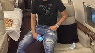 سردار آزمون در هواپیمای شخصیش + عکس